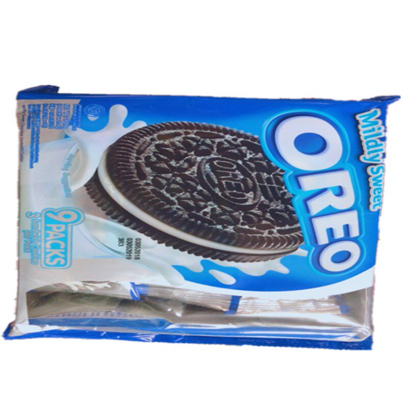 印尼奥利奥OREO 进口花生酱夹心巧克力软曲奇饼干256克休闲零食品