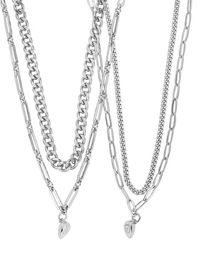 【心动】情侣项链一对男女毛衣链小众设计感相吸磁铁潮礼物送女友