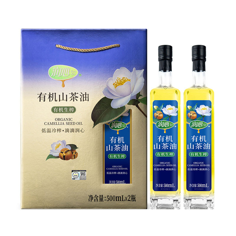 润心山茶油有机认证物理压榨茶油