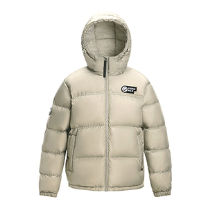 熊猫保暖白鸭绒短款羽绒服女款冬季2025新款小个子连帽加厚面包服