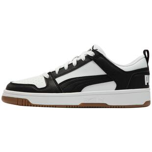 运动板鞋REBOUND男女低帮经典复古黑白休闲 369866puma官方奥莱