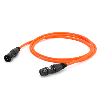 AVSSZ黑色镀金卡农公母话筒线