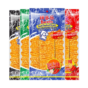 泰国进口拌多乐甜辣味鱿鱼片辣脆20gx6包