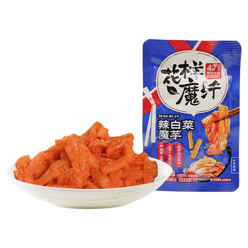 来伊份辣白菜魔芋500g魔芋爽