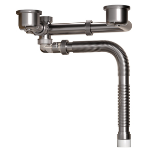 钜省空间厨房洗菜盆下水管配件单双槽洗碗池下水器水槽防臭排水管