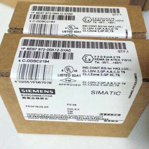议价6ES7972-0BA12-0XA0 PROFIBUS DP总线插头 6ES7 972-OBA12-OX