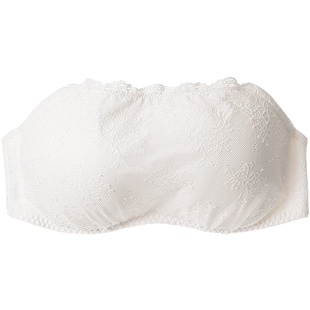 PEACHJOHN 蜜桃派无肩带少女蕾丝防滑不掉隐形抹胸