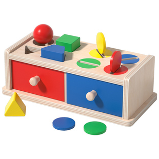 蒙氏分类杯宝宝儿童认识颜色配对形状认知教具早教益智玩具1一2岁
