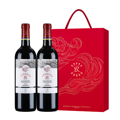 拉菲法国精选梅多克红酒礼盒装