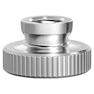 304不锈钢/镀锌/镀镍高头滚花螺母手拧螺帽盲孔通孔广告丝装饰钉