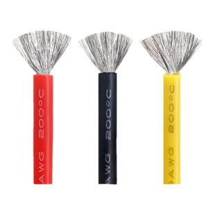 特软硅胶线高温线航模新能源汽车高压线10 12 14 6 18awg硅胶软线