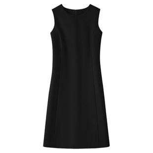 无袖羊毛呢连衣裙A字裙百搭高腰显瘦打底裙保暖背心裙气质马甲裙