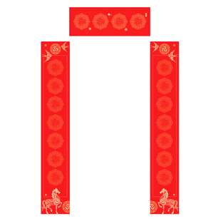 珠江春联新款马年对联纸手写空白春联纸生肖万年红不褪色加厚对联