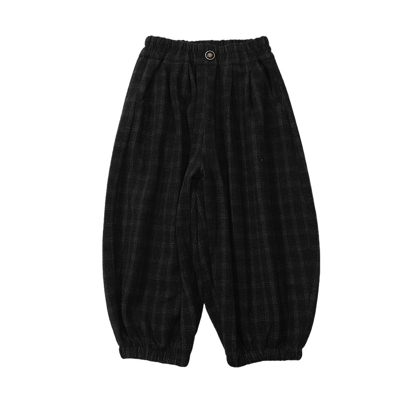 舒适毛呢灯笼裤春秋新品