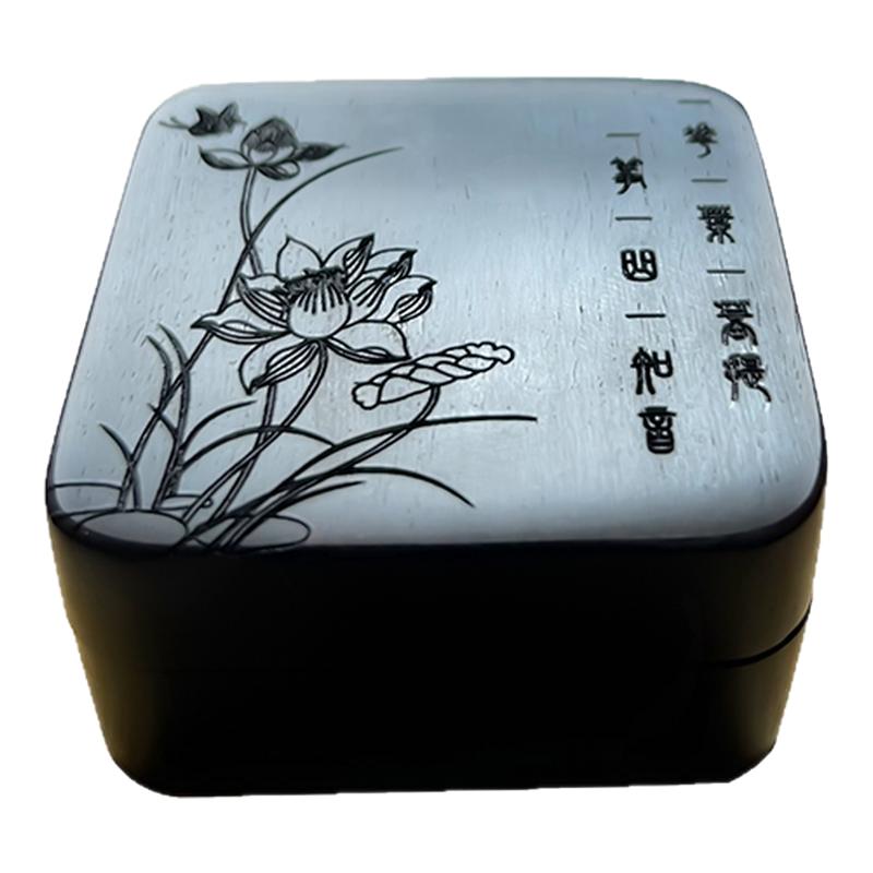 千年乌木精品紫檀木古筝琵琶指甲收纳盒高油密沉水包邮免费刻字