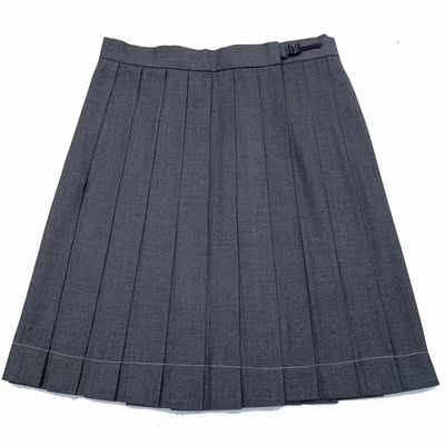 四月樱纯色jk制服裙学院风百褶裙