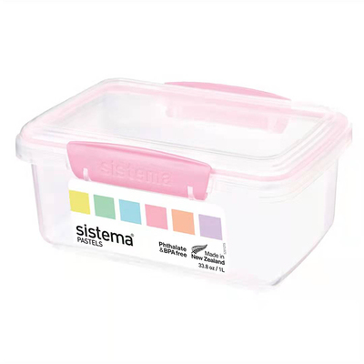 新西兰sistema马卡龙色餐盒收纳