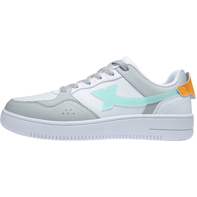 特步男鞋板鞋皮面运动鞋小白鞋