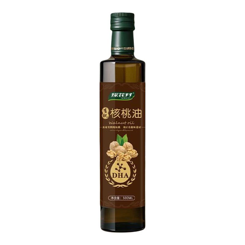 探花村有机核桃油500ml2瓶礼盒装