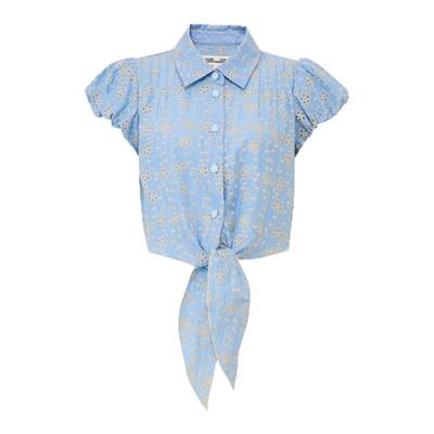 [总裁同款]DVF2026春夏度假英式镂空刺绣棉上衣半裙套装 BS1U002