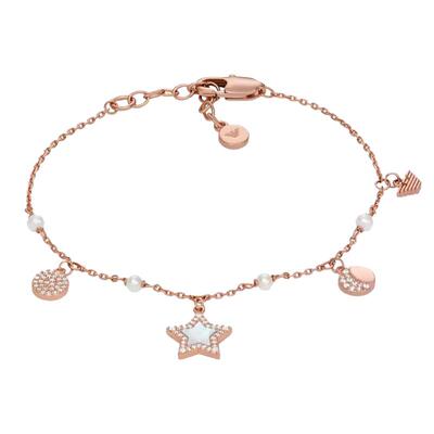 阿玛尼星月珍珠女士手链