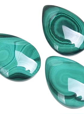 高品质天然孔雀石吊坠绿孔雀石水滴平安扣爱心形原石项链饰品挂件