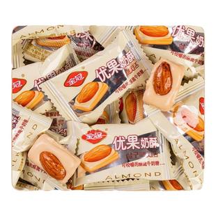 金冠甜心恋仁优果奶酥杏仁糖坚果硬奶糖结婚喜庆糖果休闲零食