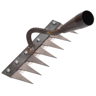 全钢多功能除草神器农用锄草工具六七齿钉耙铁耙子锄草耙子搂草耙