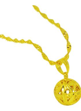 越南沙金项链女24金不掉