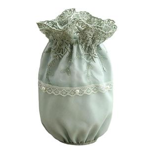 2双装 短款袖套女蕾丝冬防污护袖韩版成人袖头办公学生羽绒服套袖