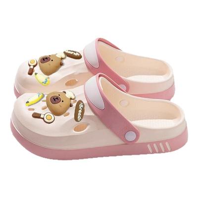 卡皮巴拉洞洞鞋女款厚底超火2025