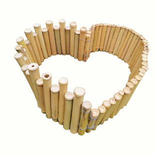 小矮竹篱笆栅栏围栏竹排高低栏杆庭院花园花坛苗圃围挡竹子装饰
