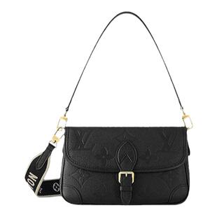 欧洲直邮Louis Vuitton路易威登Diane女士黑色百搭钱包斜挎包M463