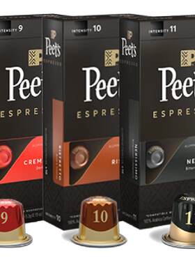Peet's多口味胶囊咖啡5.3g×30颗