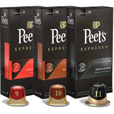 Peet's多口味胶囊咖啡5.3g×30颗