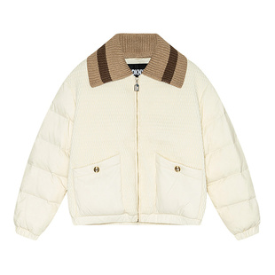 【90白鸭绒】DKNY唐可娜儿秋冬季短羽绒服女装保暖外套廓形通勤风