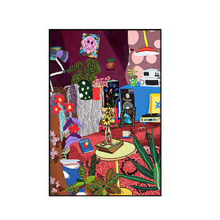 马蒂斯抽象派挂画客厅大幅落地装饰画高级感小众艺术沙发背景壁画