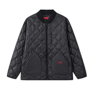 INXX龟裂纹轻薄羽绒服侧开叉拉链短款不臃肿鸭绒外套男女同款