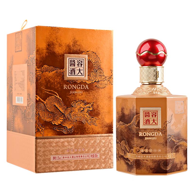 【整箱特惠】53度容大酱酒飞龙在天500ml*6瓶 纯粮酱香型白酒整箱
