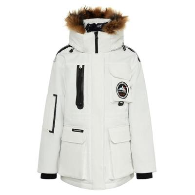 男女款毛领工装羽绒服雪中飞鹅绒