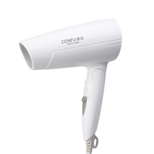 康夫电吹风机宿舍家用冷热风恒温学生用小功率吹风筒1200W折叠式