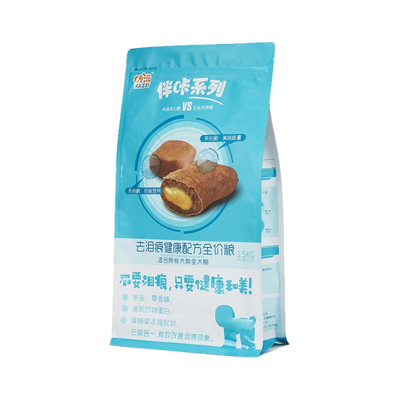 咔滋去泪痕全价夹心狗粮3斤比熊博美萨摩鸭肉梨消降火白毛犬主粮