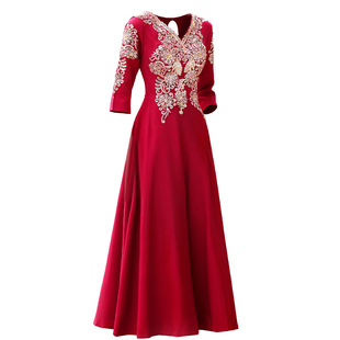 清仓特价伴娘服姐妹裙结婚晚礼服高级感旗袍显瘦小个子伴娘服中式