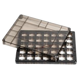 佳达隆试轴器gateron半透黑半透粉半透蓝试轴版轴体收纳盒有上盖