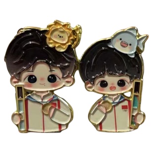 莎头金属徽章王楚钦孙颖莎组合pin周边纪念徽章应援挂件胸针谷子