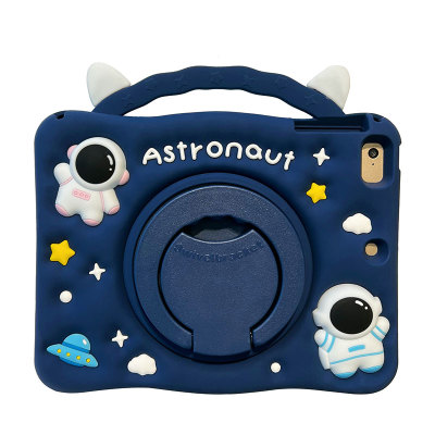 手提防摔卡通带笔槽苹果平板壳