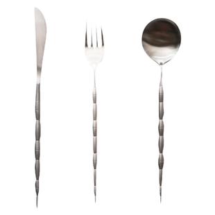 出口法式刀叉勺西餐餐具不锈钢餐刀餐勺甜品勺餐叉牛排刀汤勺商用