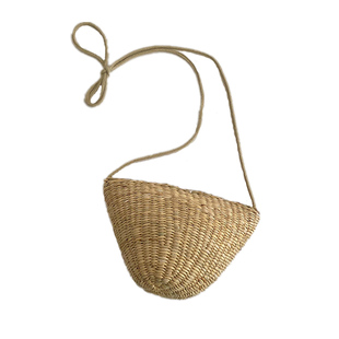 ins儿童草编包包韩版百搭光板休闲斜挎包女童宝宝夏季可爱零钱包