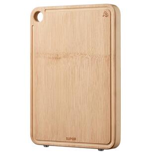 苏泊尔菜板家用实木竹砧板抗菌防霉水果切菜板厨房双面面板小案板