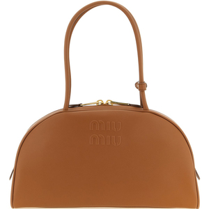 MIU MIU 缪缪 beau 干邑棕色中号真皮腋下包26早春新款意大利代购